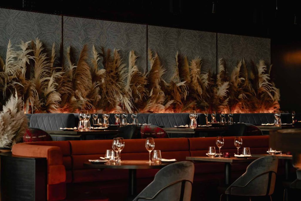 Interior of Gaucho restaurant in Cardiff