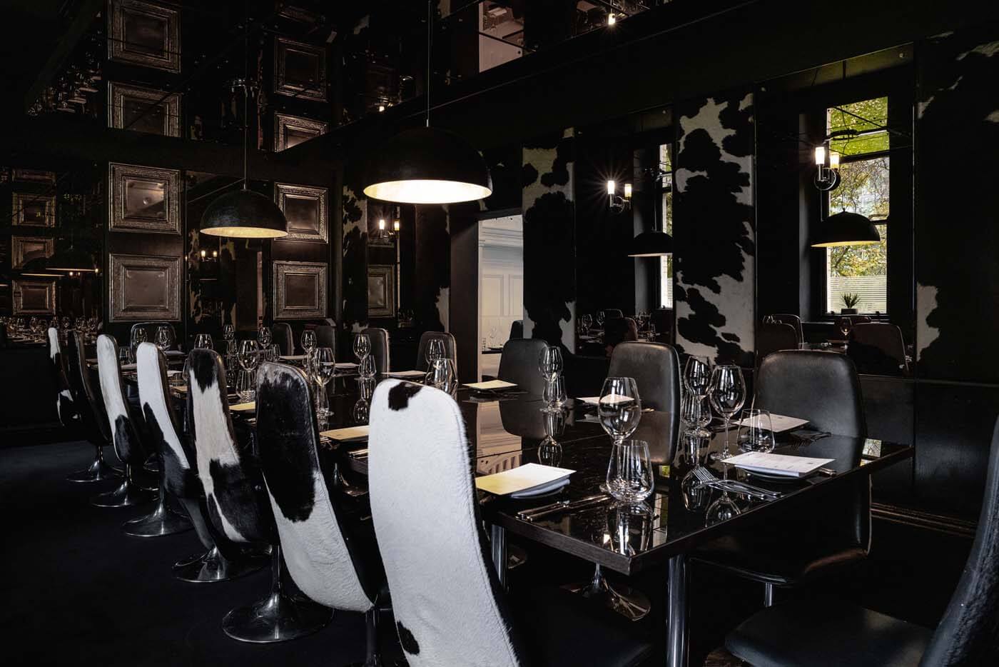 Interior of Gaucho restaurant in Manchester